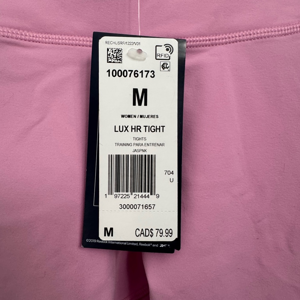 NWT Pink Reebok Leggings - Picture 2 of 6